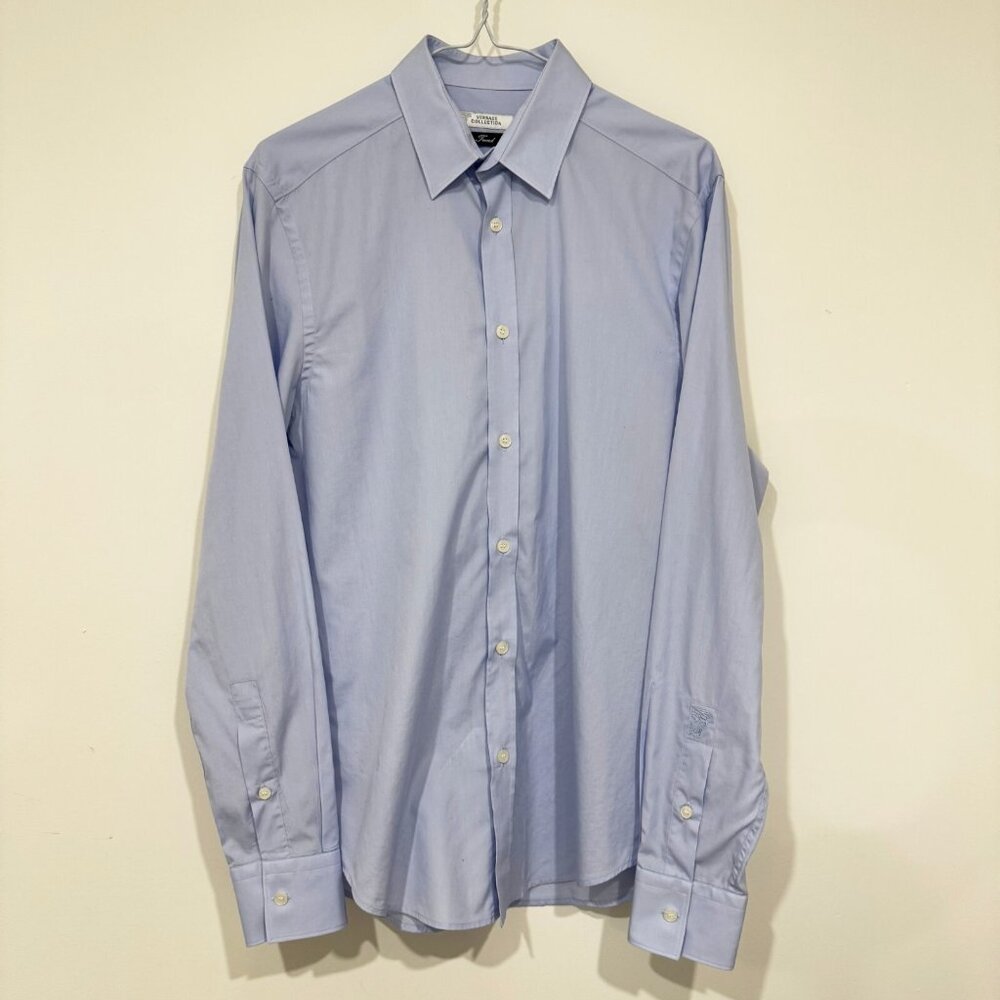 Versace Collection Trend Mens Long Sleeve Button Down Dress Shirt Size 15.5 / 39